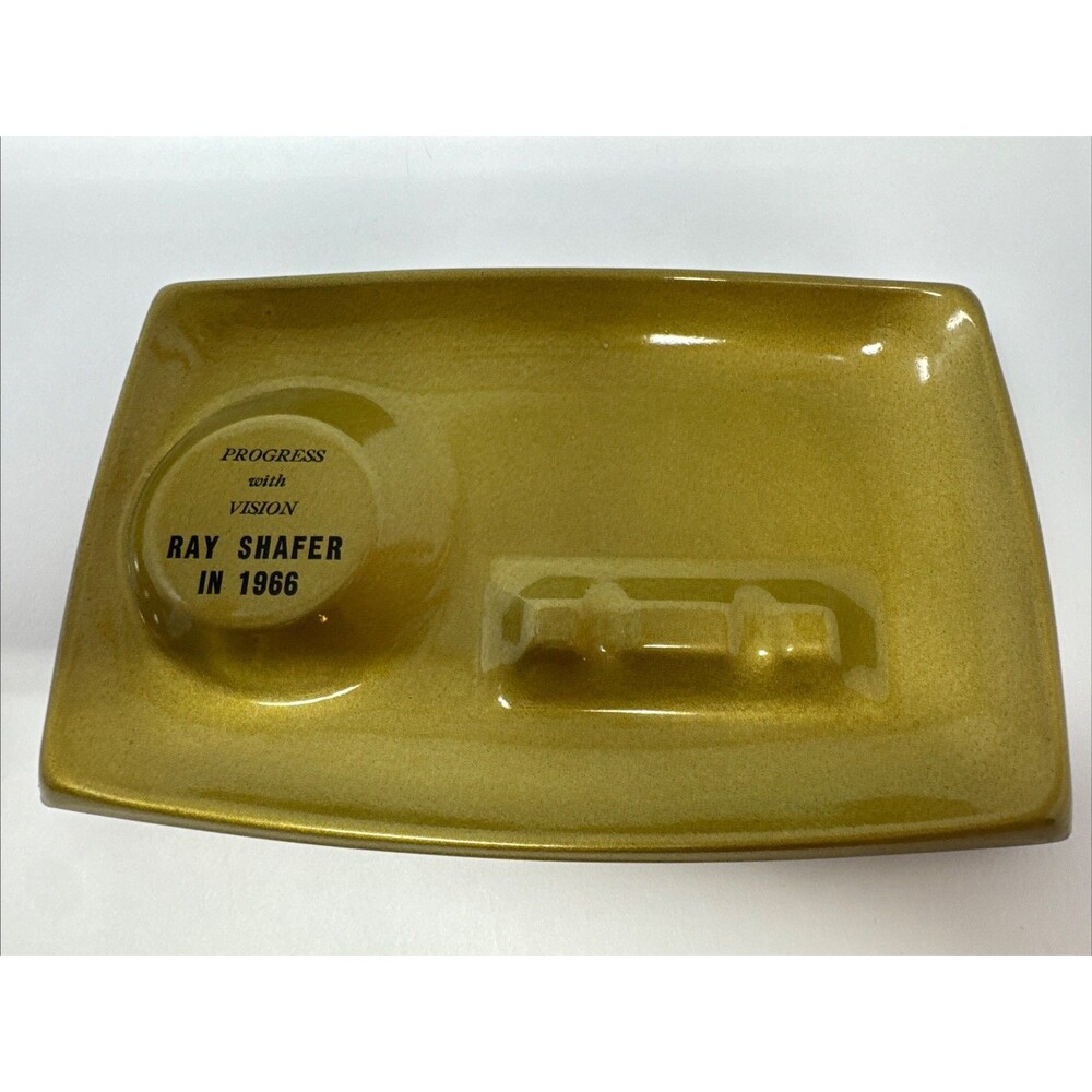 Vgt Ray Shafer Governor Ash Tray 1966 Rare Metal Politcal Campaign Collectible